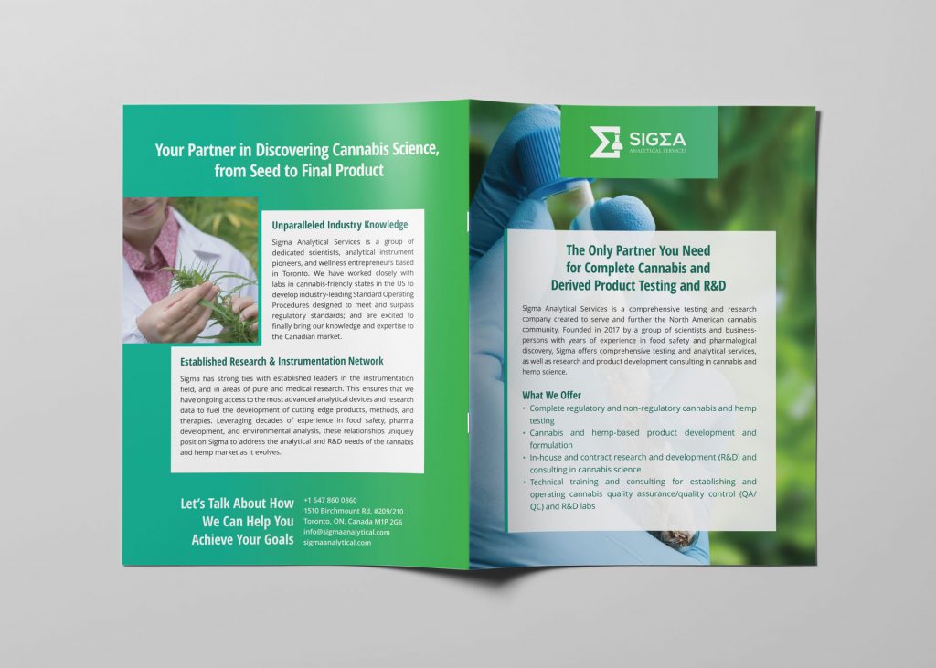 Sigma Analytical Services: Brochure Design