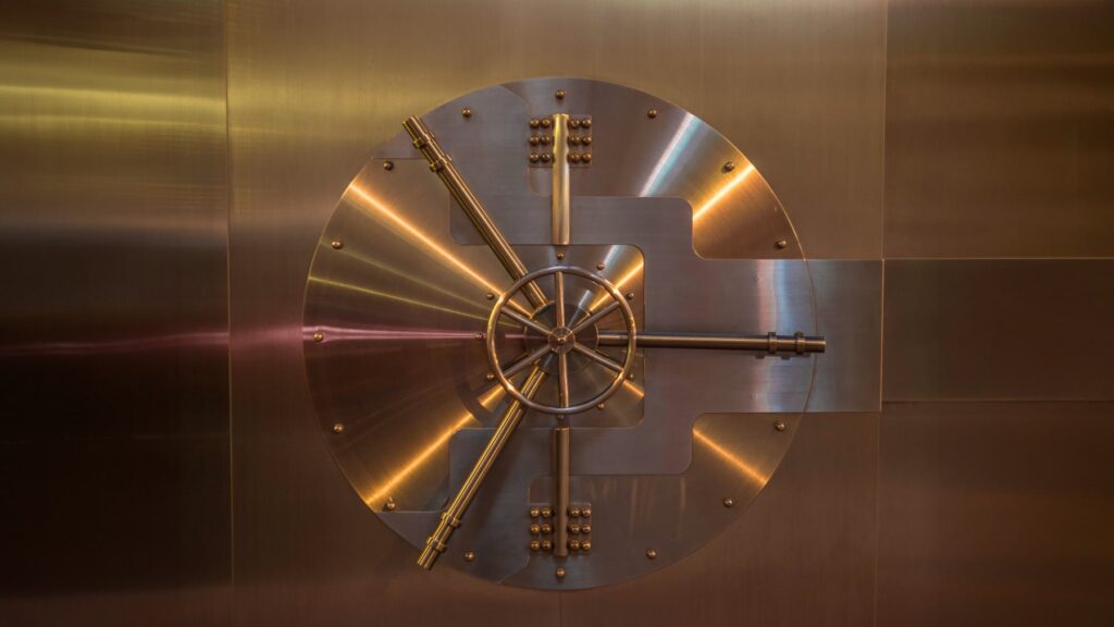 Secure vault door representing the safety and protection provided by regular website backups
